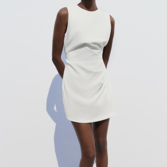 Zara Gathered Short Dress XS - out of stock online - Picture 2 of 6